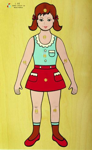 Wooden Knobs Puzzles – E72515030 – Girl’s Body